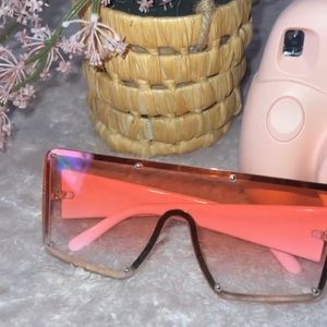 beautiful blue or pink sunglasses